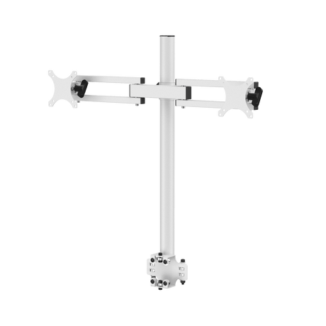 PowerLift® Electric Triad Drafting Table Sliding Monitor Arm Dual - VersaDesk