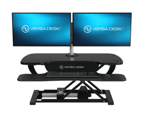 PowerPro® Electric Standing Desk Converter with USB Charging - VersaDesk