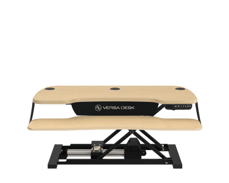 PowerPro® Elite Electric Standing Desk Converter with Programmable Switch, USB Port and Mobile APP - VersaDesk