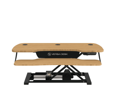 PowerPro® Elite Electric Standing Desk Converter with Programmable Switch, USB Port and Mobile APP - VersaDesk