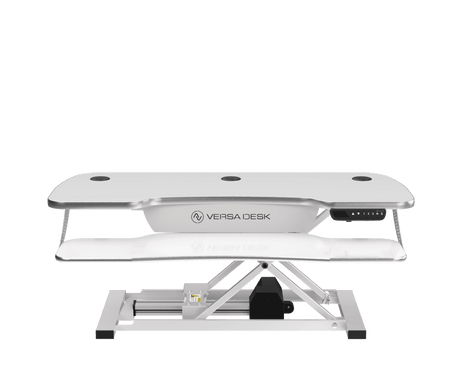 PowerPro® Elite Electric Standing Desk Converter with Programmable Switch, USB Port and Mobile APP - VersaDesk