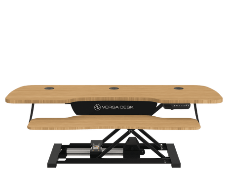 PowerPro® Elite Electric Standing Desk Converter with Programmable Switch, USB Port and Mobile APP - VersaDesk