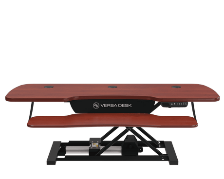 PowerPro® Elite Electric Standing Desk Converter with Programmable Switch, USB Port and Mobile APP - VersaDesk