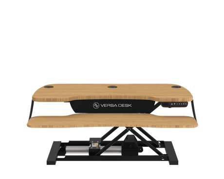 PowerPro® Elite Electric Standing Desk Converter with Programmable Switch, USB Port and Mobile APP - VersaDesk