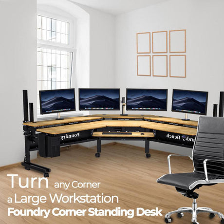 bamboo standing desk eco friendly office furniture sustainable ergonomic workspace VersaDesk