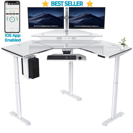 Why Your Office Needs an L-Shaped Standing Desk by Versa Desk