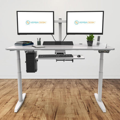 Budget vs advanced standing desks comparison for ergonomic office workspace setup