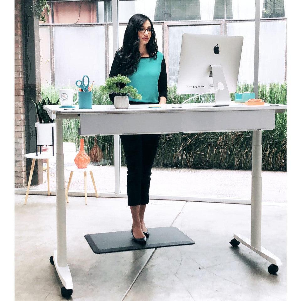 sewing at a standing desk ergonomic sewing workstation with adjustable height desk
