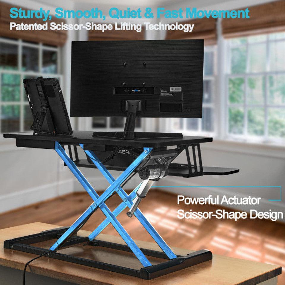 standing desk converter health benefits ergonomic workstation VersaDesk