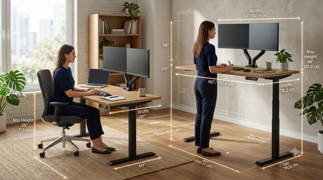What Size Standing Desk Do You Actually Need? A Clear Dimensions Guide