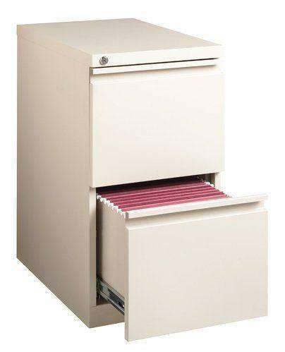 VersaDesk Mobile Vertical Filing Cabinet Two Drawer - Black