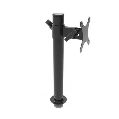 Black Single Monitor Arm Mount | Side View