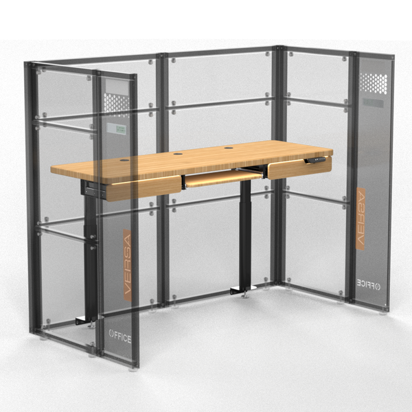 【総額93800円】industrial DESKSET（desk&shelf） WorkNest™ Floating Standing Desk Surface – VersaDesk