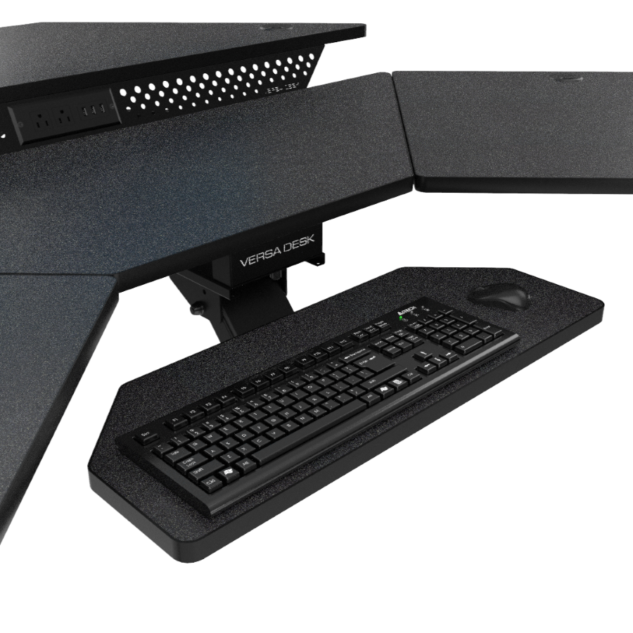 PowerLift® Corner Keyboard Tray for Corner desk – VersaDesk