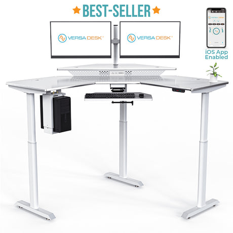 versadesk powerlift smart corner standing desk