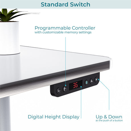 PowerLift® L-Shaped Standing Desk