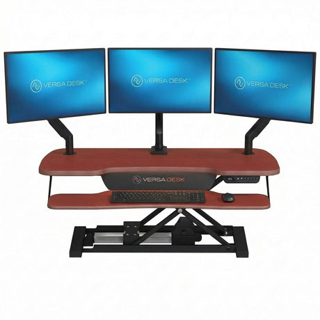 PowerPro Elite Electric Standing Desk Converter with Programmable Switch, USB Port and Mobile APP