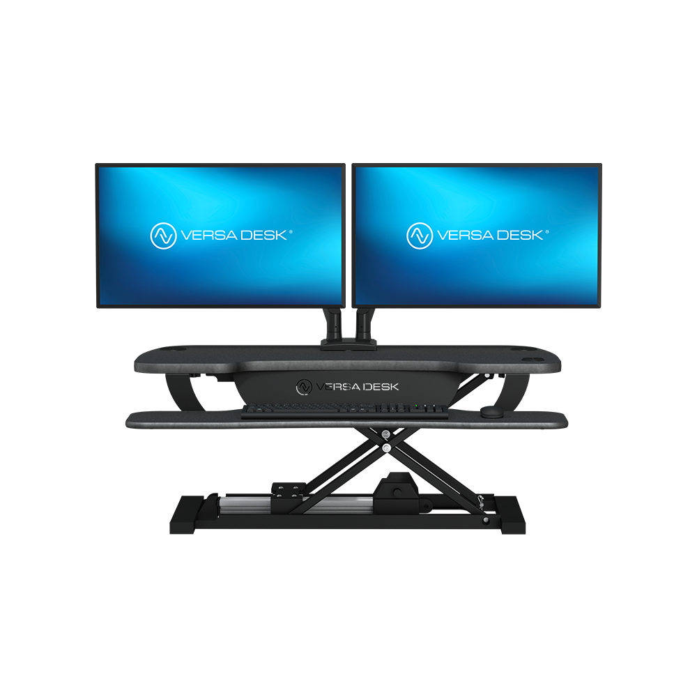PowerPro Electric Standing Desk Converter with USB Charging