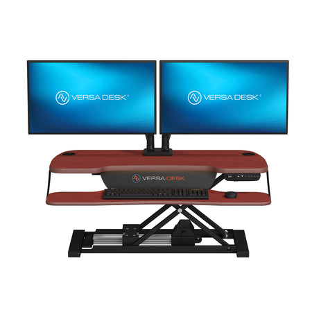 PowerPro Elite Electric Standing Desk Converter with Programmable Switch, USB Port and Mobile APP