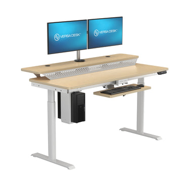 事務机・学習机 Standing Desk Split Level Electric Standing Desk | PowerLift | VersaDesk