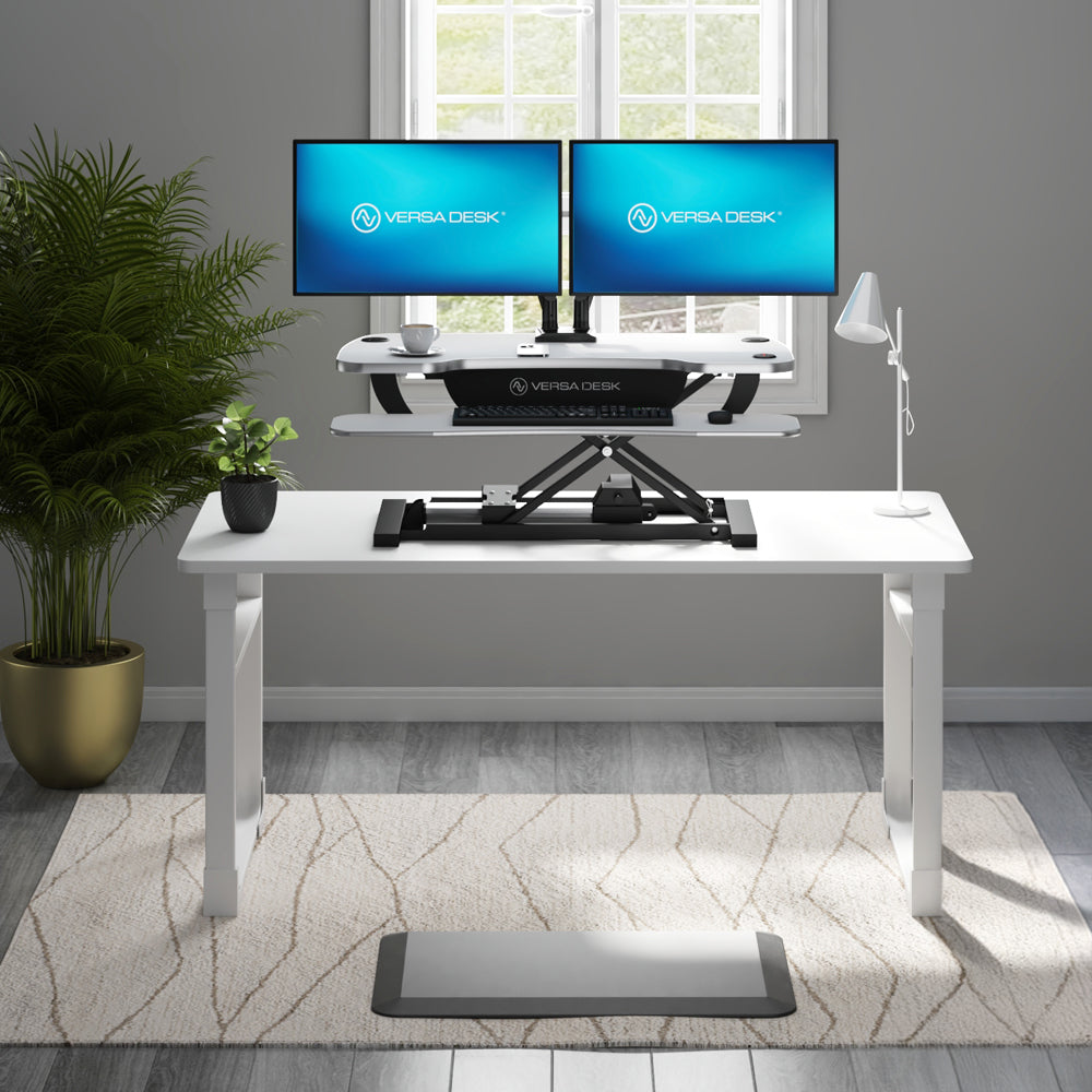 PowerPro Electric Standing Desk Converter with USB Charging