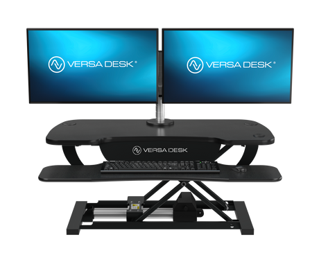 PowerPro® Electric Standing Desk Converter with USB Charging - VersaDesk