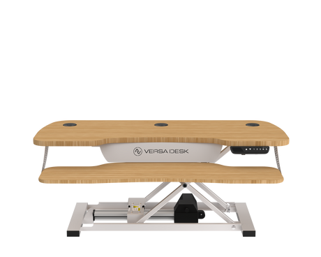 PowerPro® Elite Electric Standing Desk Converter with Programmable Switch, USB Port and Mobile APP