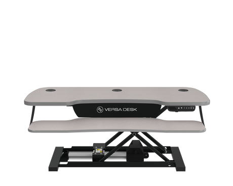 PowerPro® Elite Electric Standing Desk Converter with Programmable Switch, USB Port and Mobile APP - VersaDesk