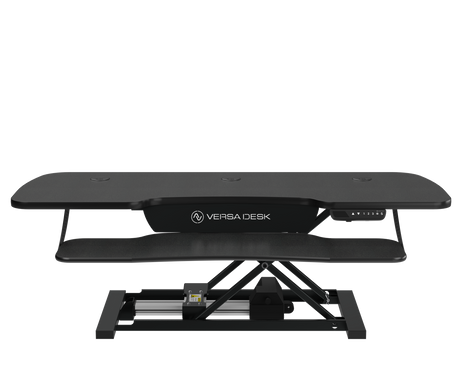 PowerPro® Elite Electric Standing Desk Converter with Programmable Switch, USB Port and Mobile APP - VersaDesk