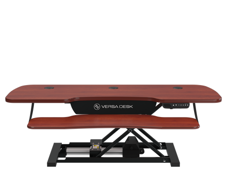 PowerPro® Elite Electric Standing Desk Converter with Programmable Switch, USB Port and Mobile APP - VersaDesk