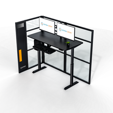 WorkNest® Cube L - Modern Glass Cubicle