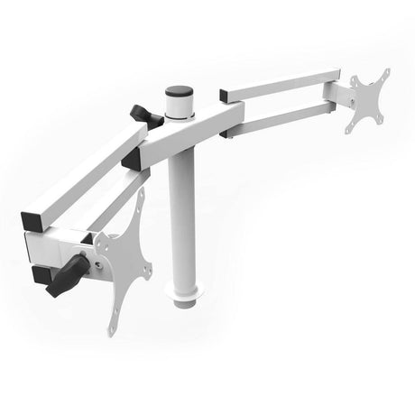 White Dual Spider Arm  Monitor Mount