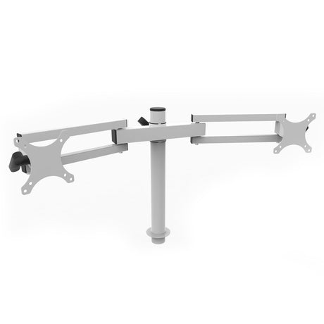 White Dual Spider Arm  Monitor Mount