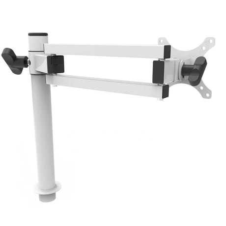 White Single Spider Arm Monitor Mount