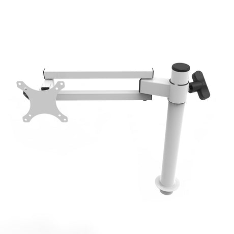 White Single Spider Arm Monitor Mount