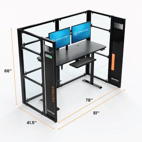 WorkNest® Cube C - Modern Glass Cubicle