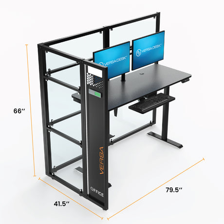 WorkNest® Cube L - Modern Glass Cubicle