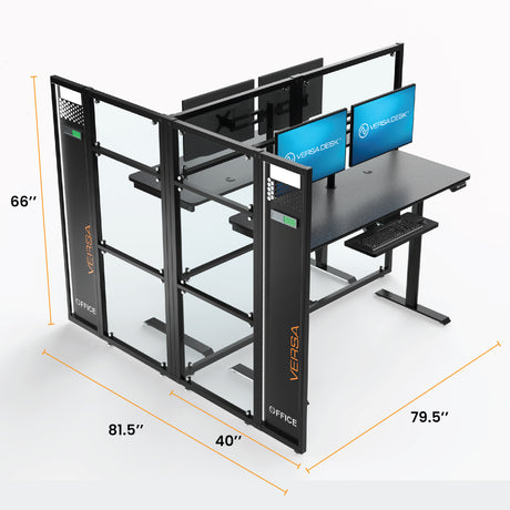 WorkNest® Cube T - Modern Glass Cubicle