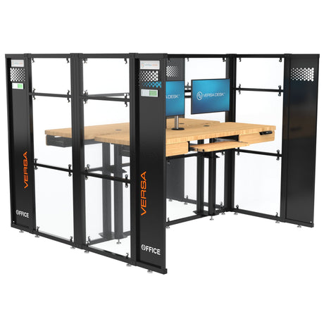 WorkNest™ Cube H - Glass Office Cubicle