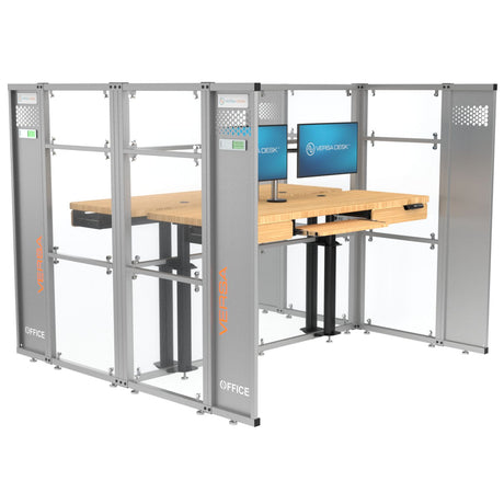 WorkNest™ Cube H - Glass Office Cubicle