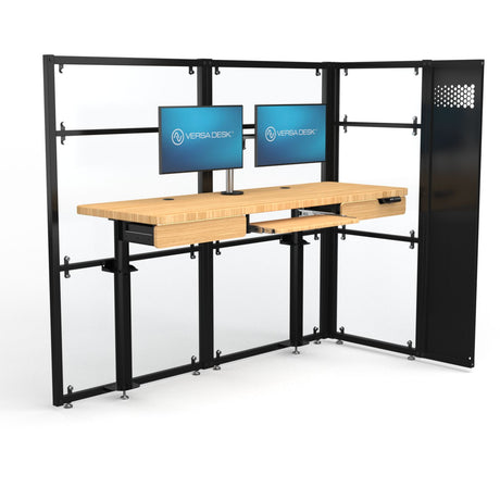 WorkNest™ Cube L - Modern Glass Office Cubicle
