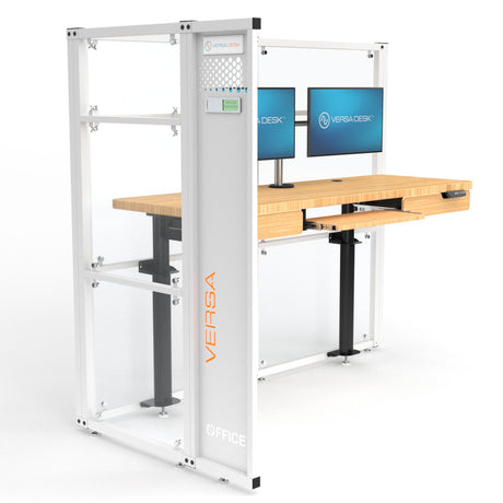 WorkNest™ Cube L - Modern Glass Office Cubicle