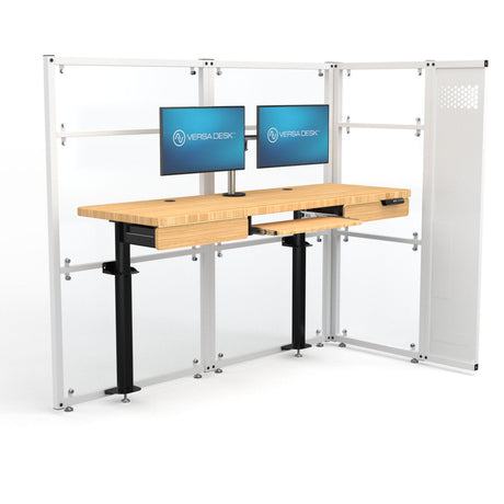 WorkNest™ Cube L - Modern Glass Office Cubicle