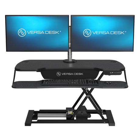 PowerPro® Elite Electric Standing Desk Converter with Programmable Switch, USB Port and Mobile APP