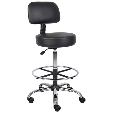 VersaDesk® MedPro Adjustable Stool w/ Removable Foot Rest
