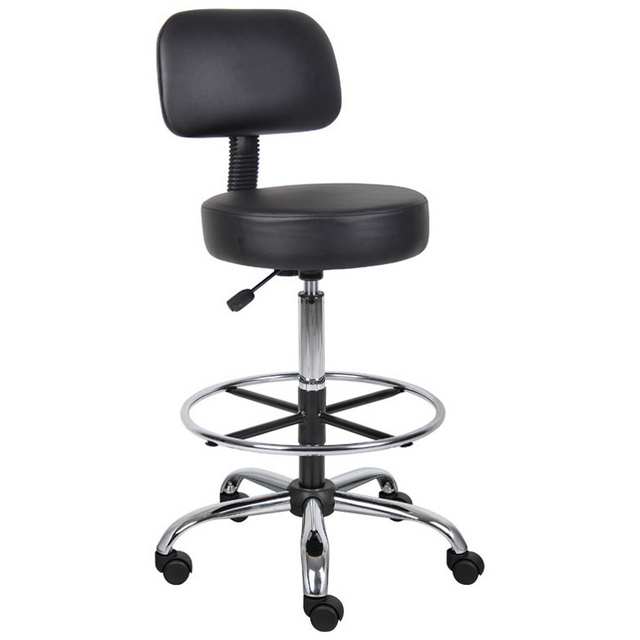 VersaDesk® MedPro Adjustable Stool w/ Removable Foot Rest