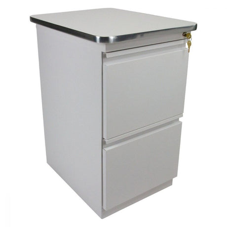 Mobile Vertical Filing Cabinet with Surface