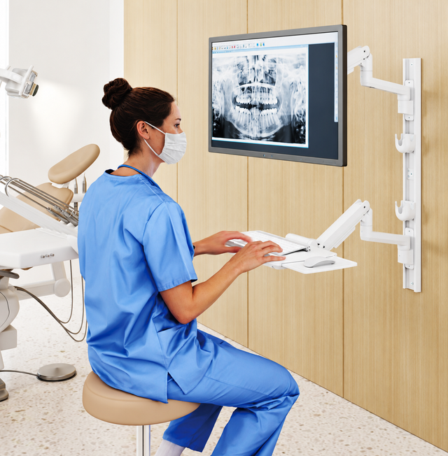 VersaDesk VersaCare Heavy-Duty Wall-Mounted Workstation