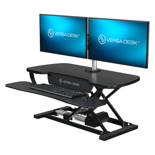 PowerPro® Electric Standing Desk Converter with USB Charging - VersaDesk